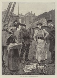 Levné hodně, skica ve francouzské rybářské vesnici
